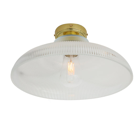Aquarius Prismatic Glass Ceiling Light 40cm IP65 Product Shot