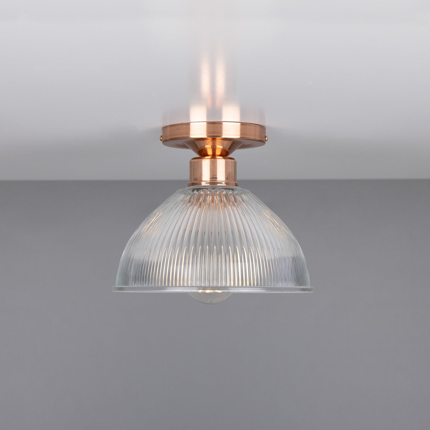 Erbil Prismatic Glass Flush Ceiling Light 19cm Product Shot