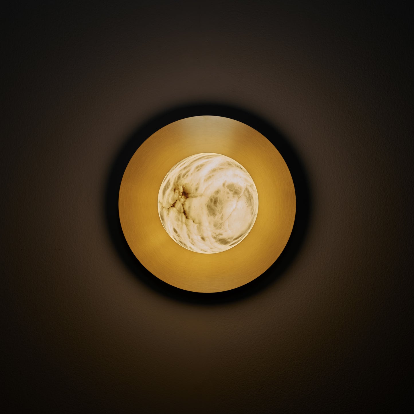 Mini Moon Wall Light, front on