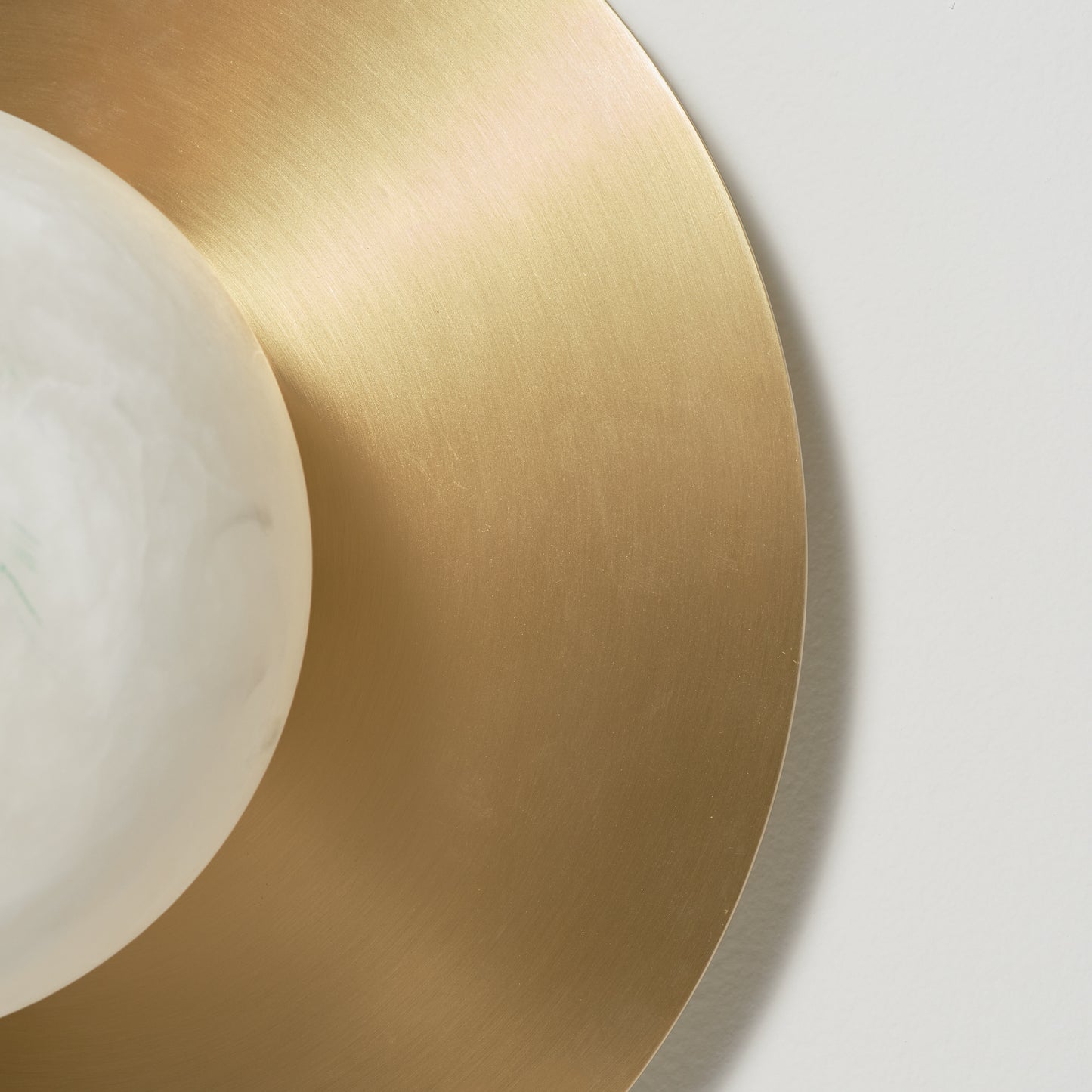 Mini Moon Wall Light, close up of surround