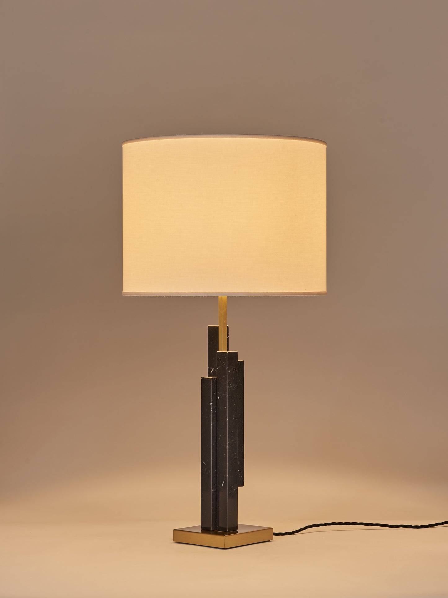Skyline Table Lamp Turned On