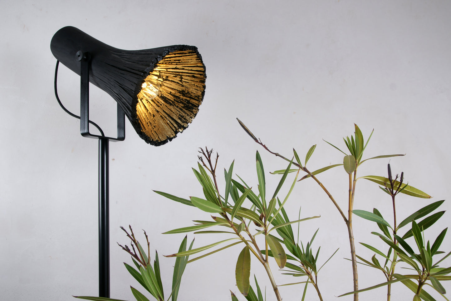 Pressed Wood Floor Lamp, in setting