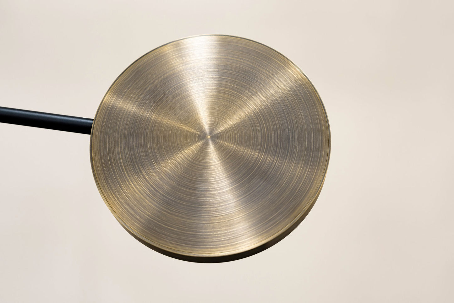 Motion S23-12 Pendant Light Burnished Brass/ Black close up