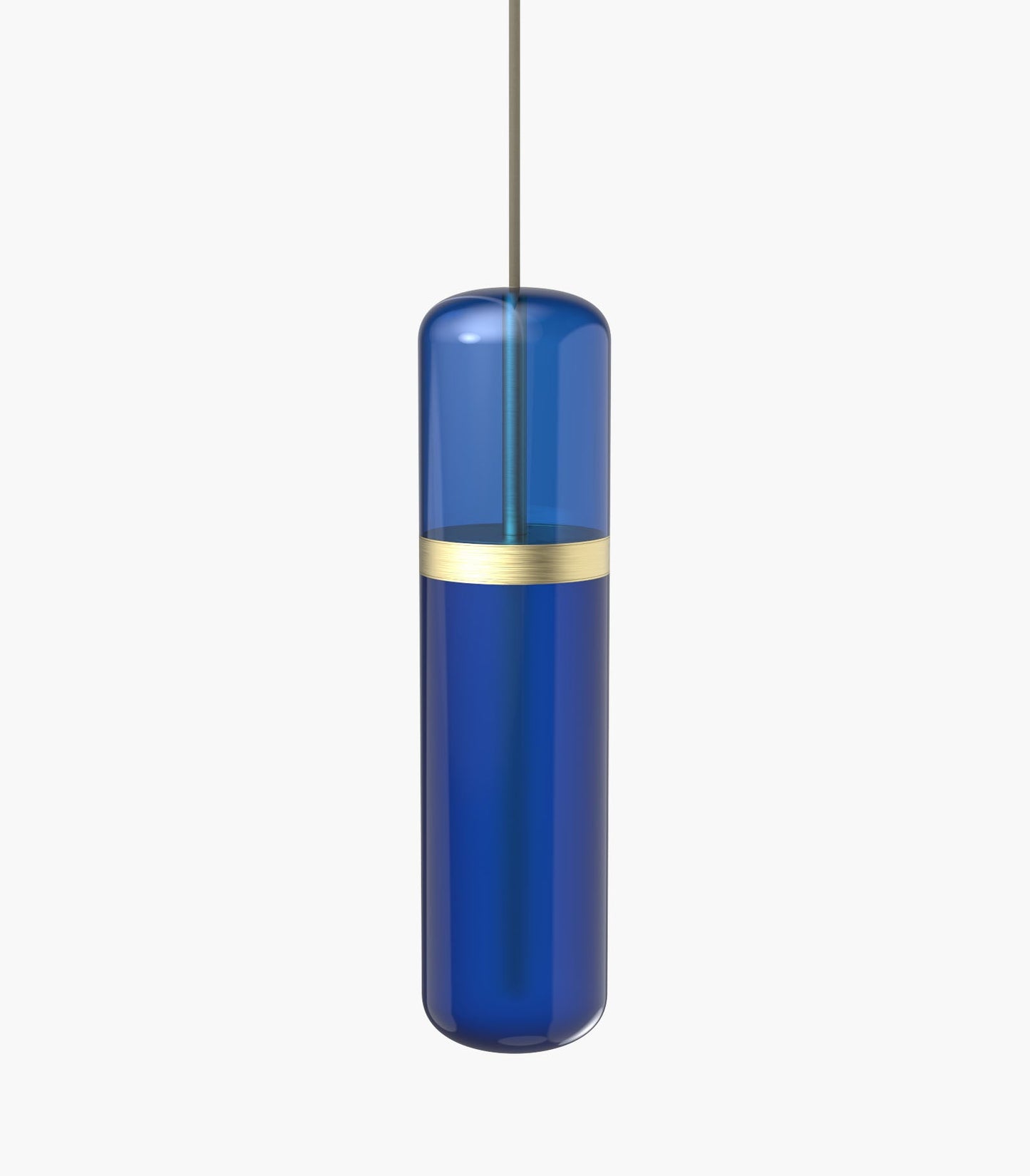 Pill S36-01 Pendant Light Amber burnished brass