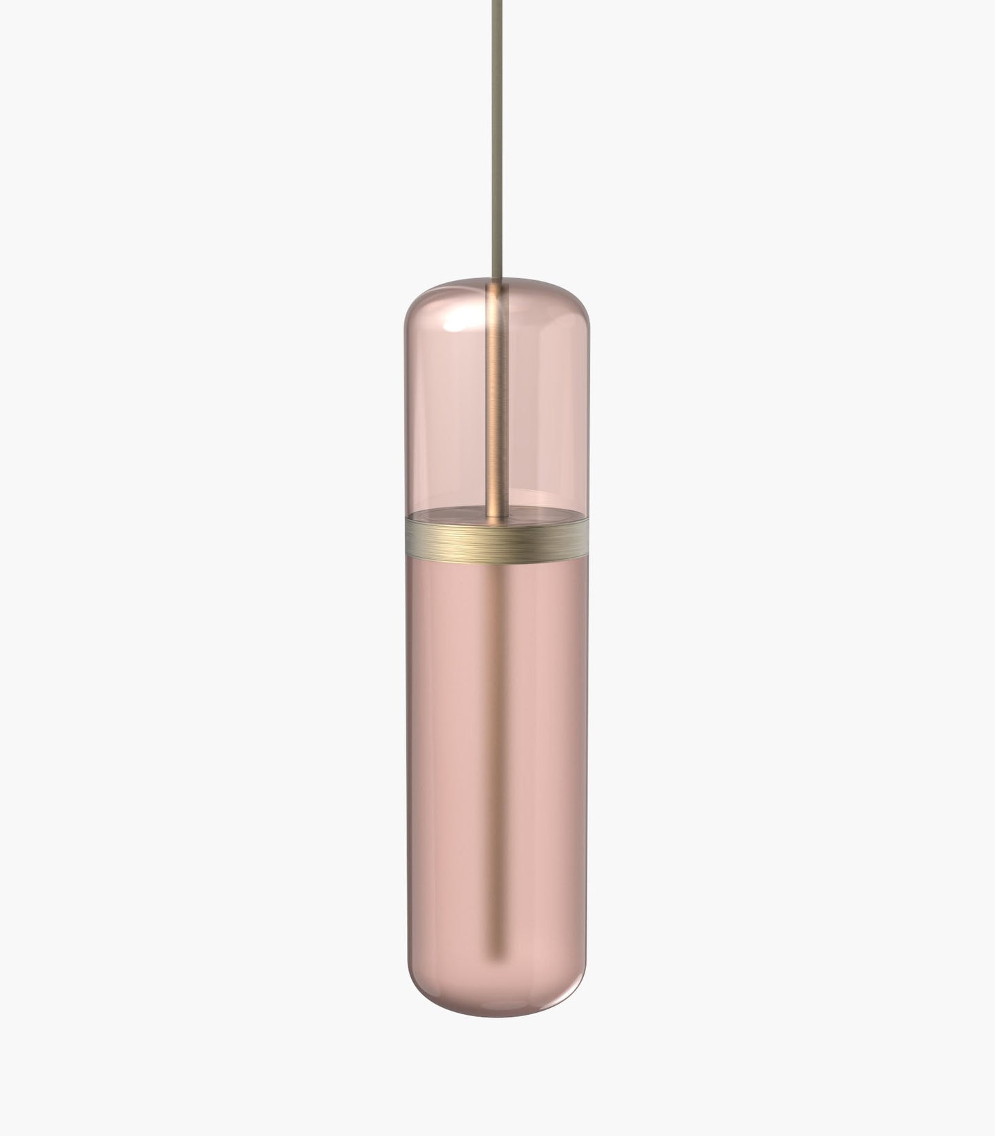 Pill S36-01 Pendant Light white brushed brass