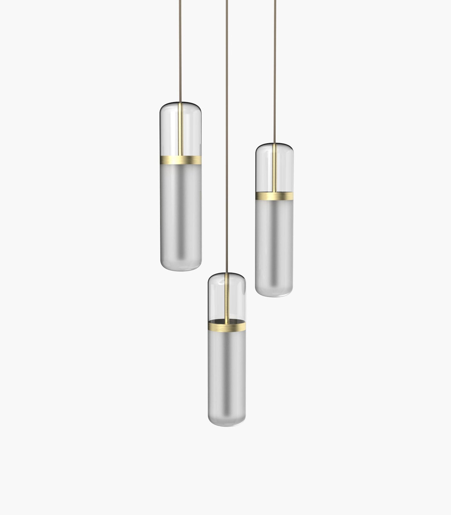 Pill S36-02 Pendant Light White Black Anodised