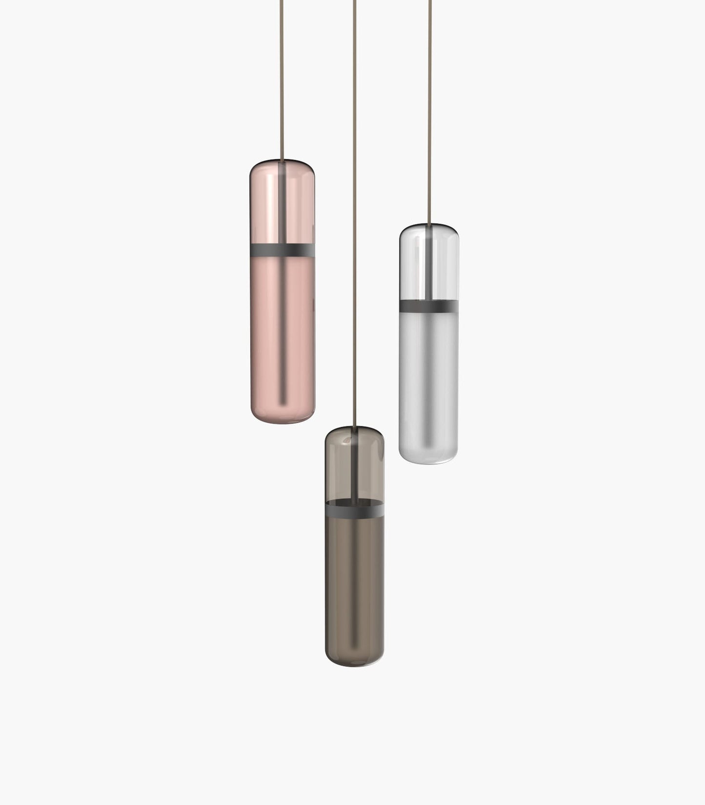 Pill S36-02 Pendant Light Smoked Brushed Brass