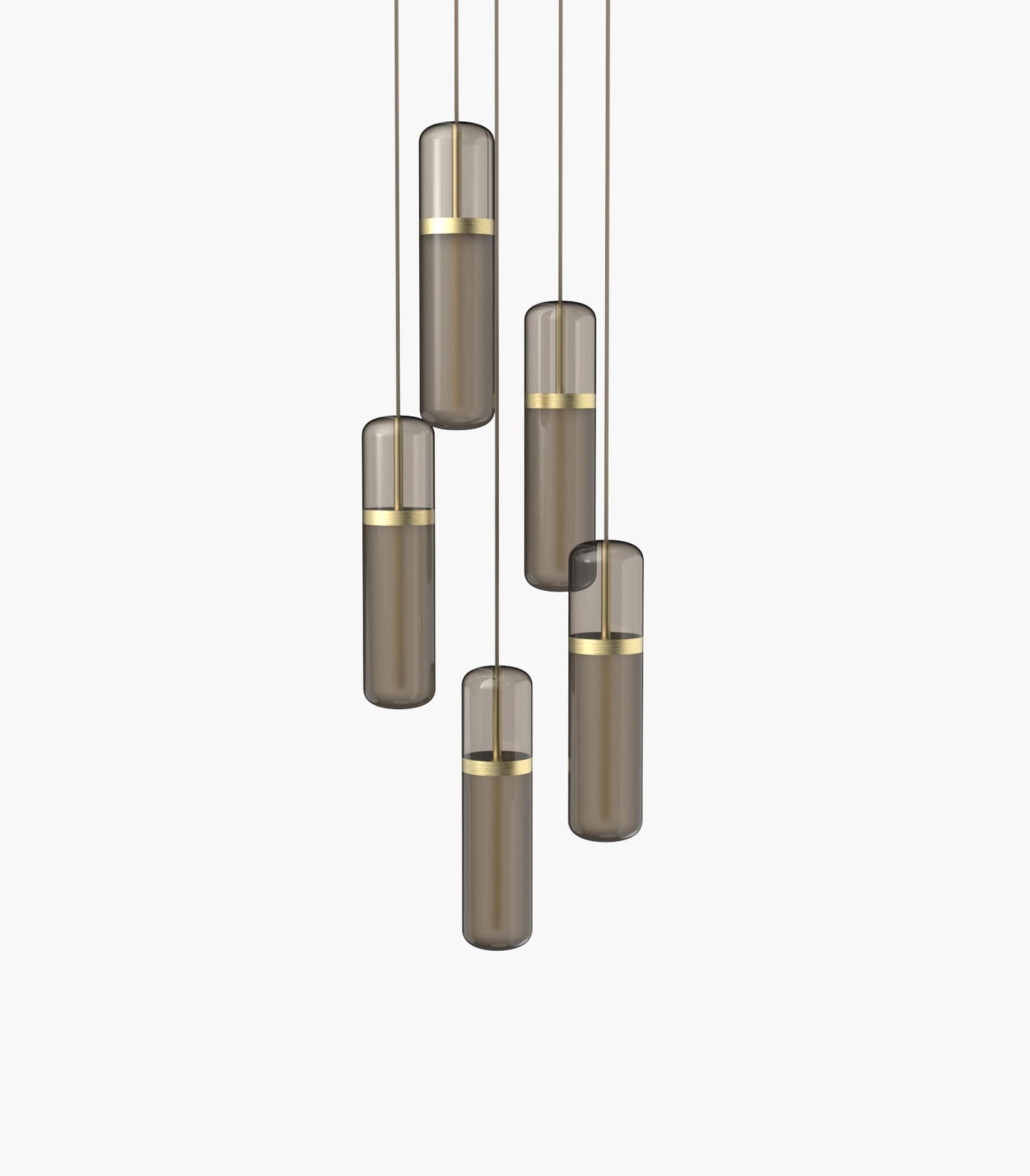 Pill S36-03 Pendant Light Smoked Brushed Brass