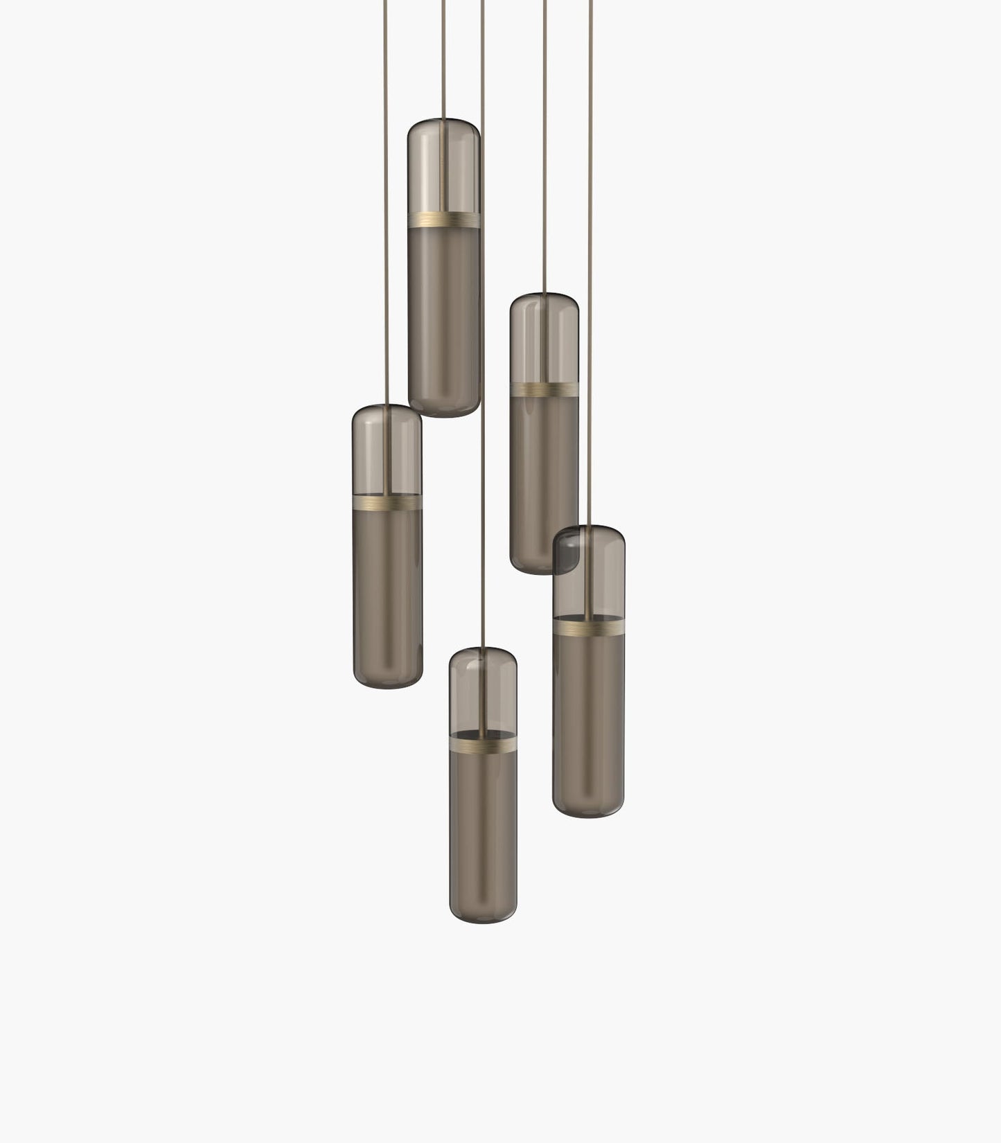 Pill S36-03 Pendant Light Smoked Burnished Brass