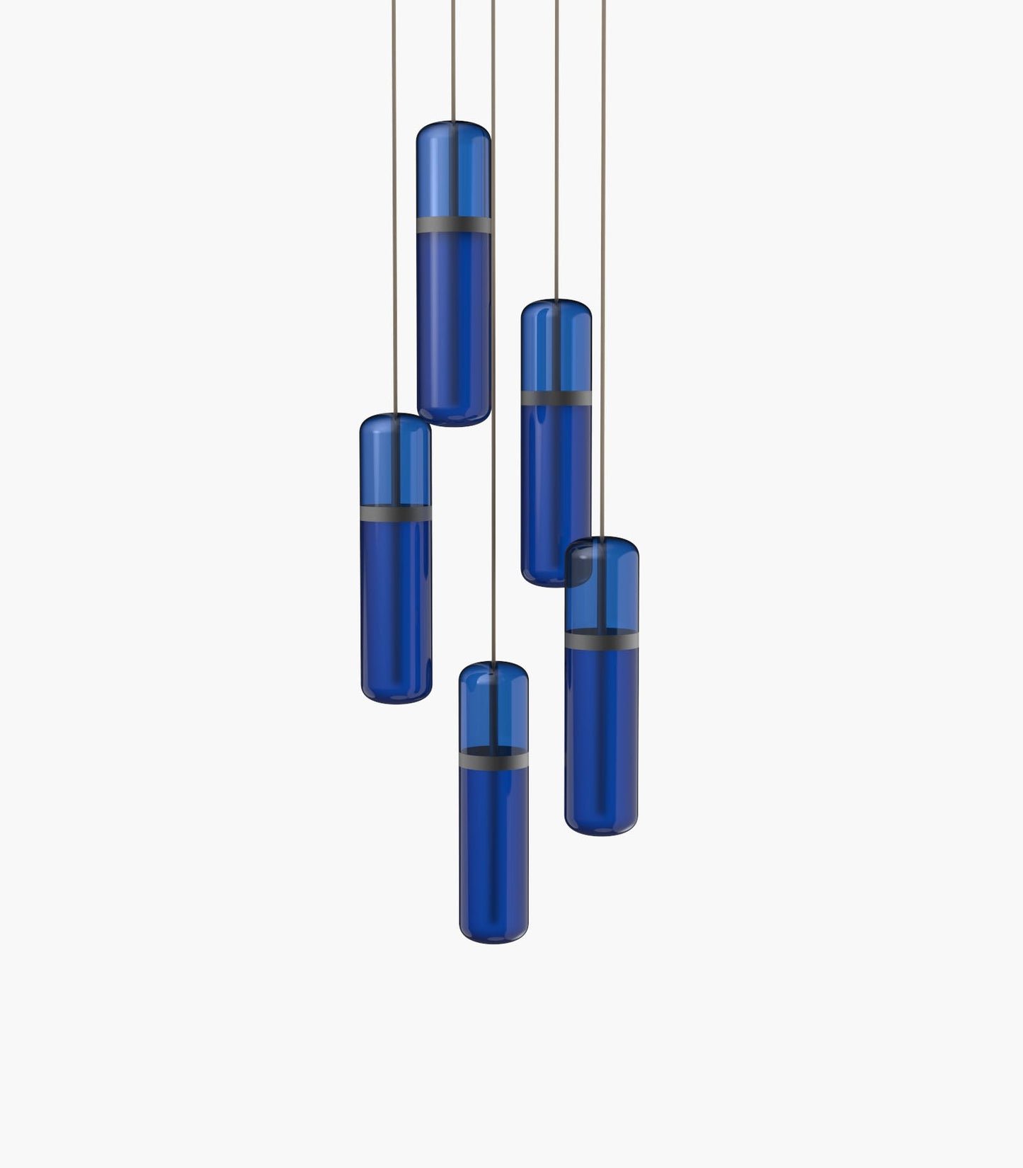 Pill S36-03 Pendant Light Blue Black Anodised