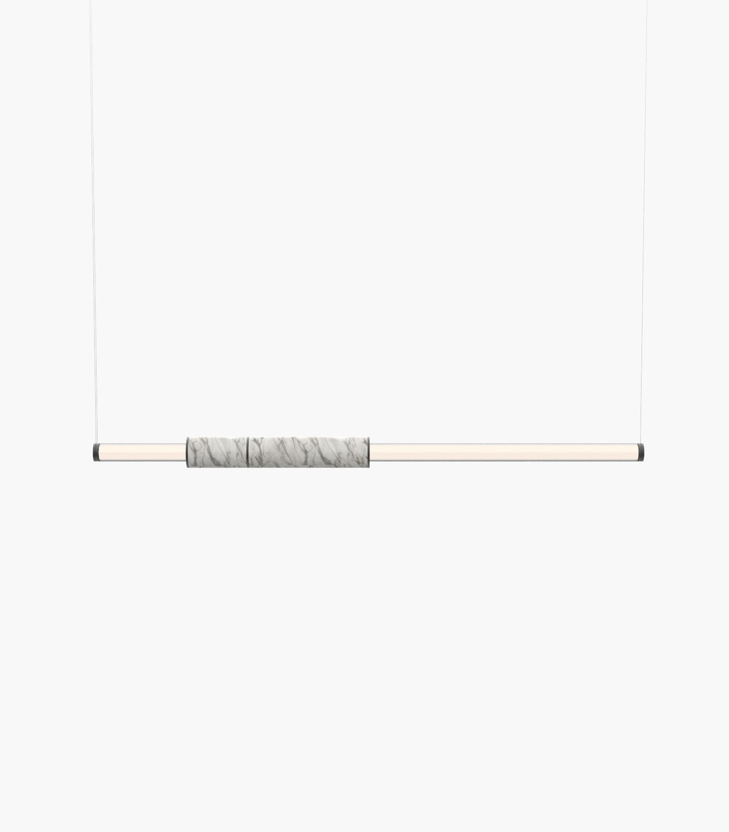 Light Pipe S58-03 Pendant Light White Black Anodised