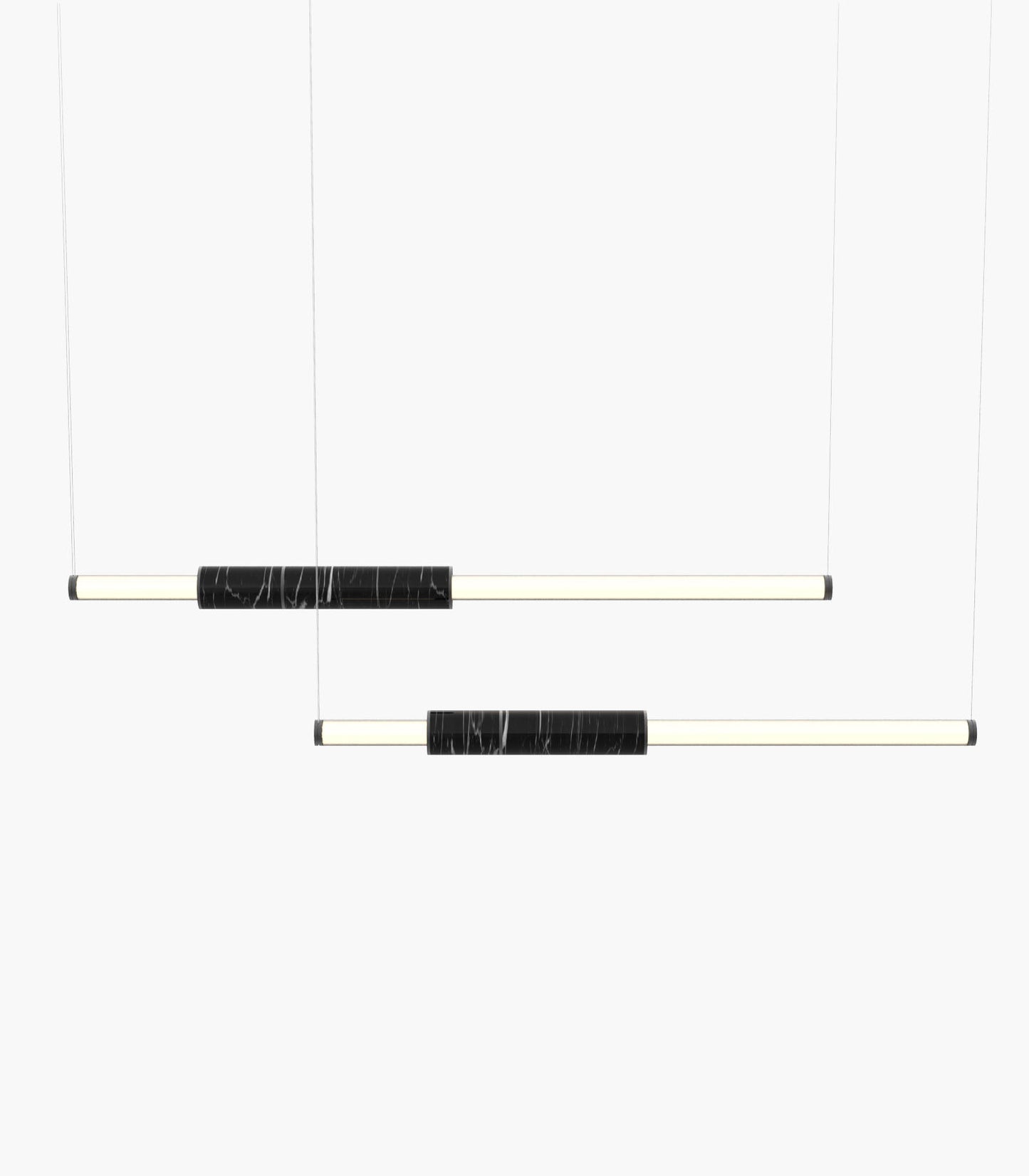 Light Pipe S58-10 Pendant Light Black Black Anodised