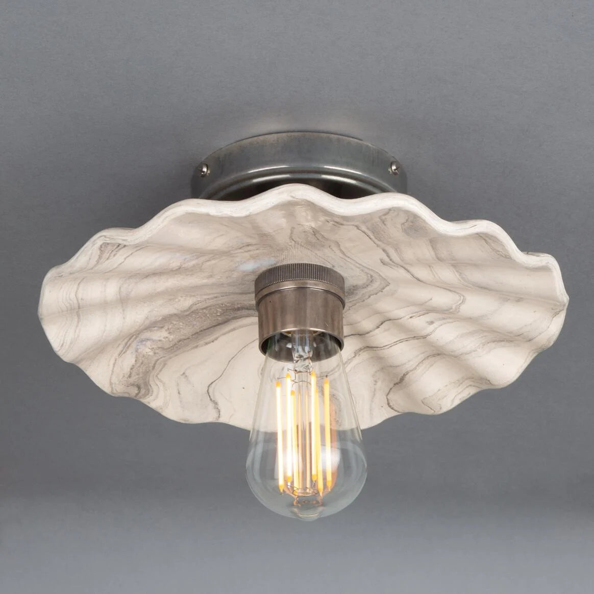 Kapok Marbled Ceramic Ceiling Light 27cm