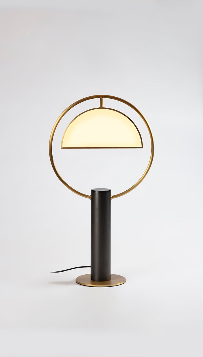 Half In Circle Table Lamp