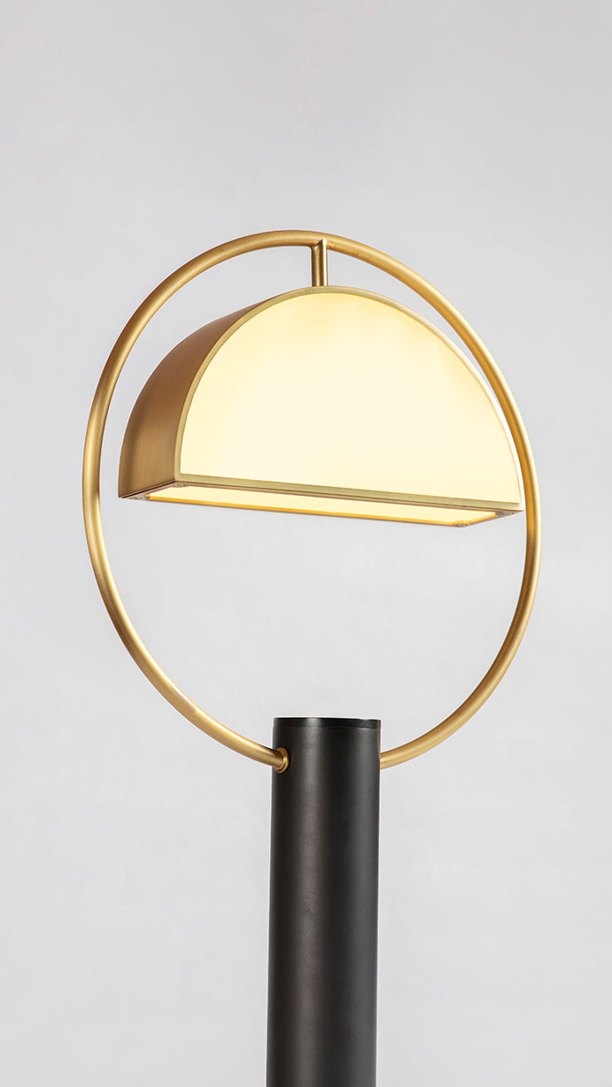 Half In Circle Table Lamp side view