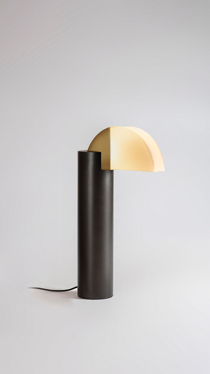 Shadow Table Lamp side view on