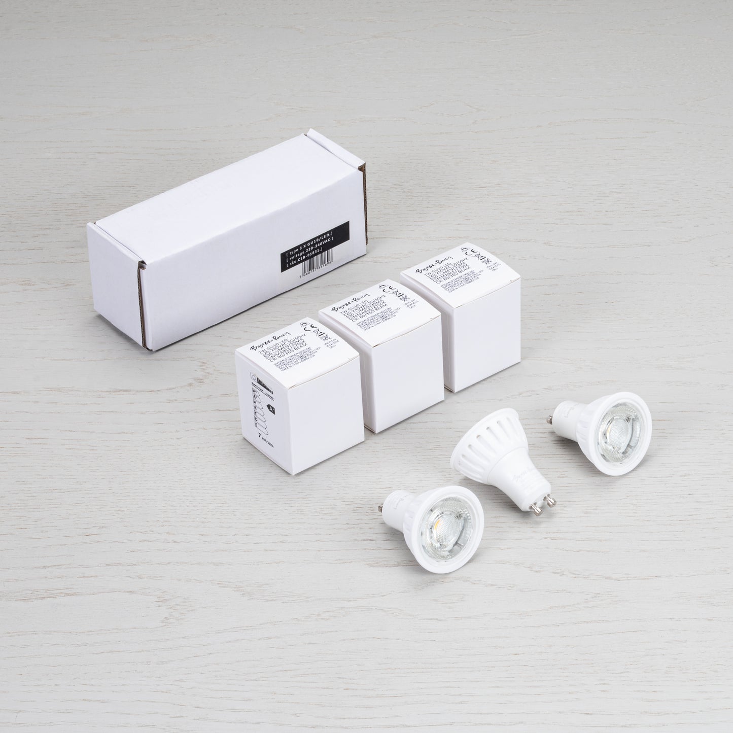 Exhaust Bulb / GU10, box contents.