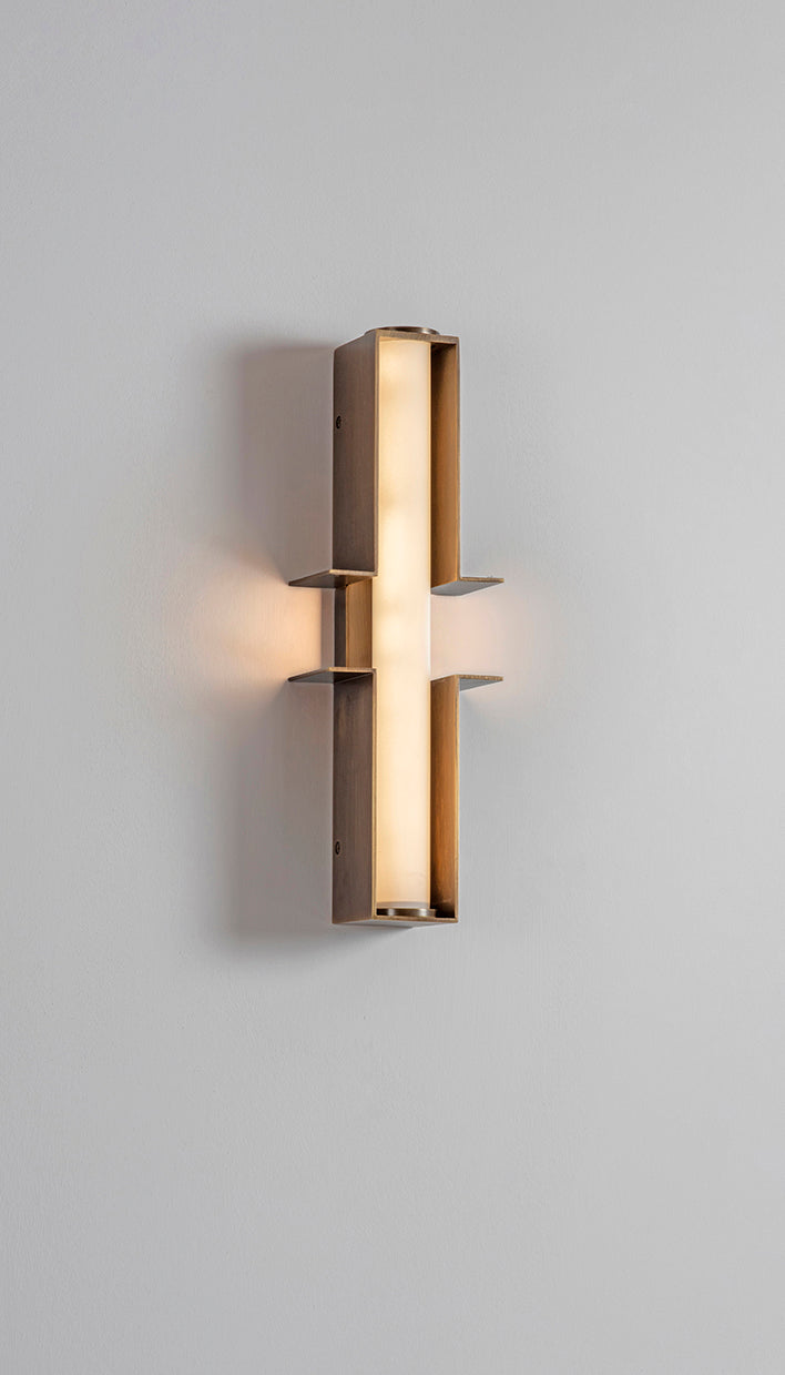 Junction Wall Light, side view on.