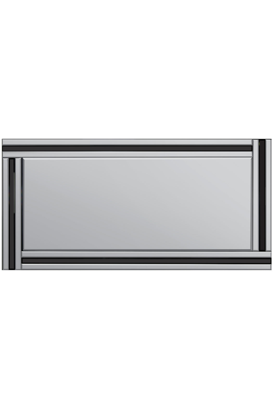 Sleek Black Frameless Full Length Mirror - 174 x 85 CM-6