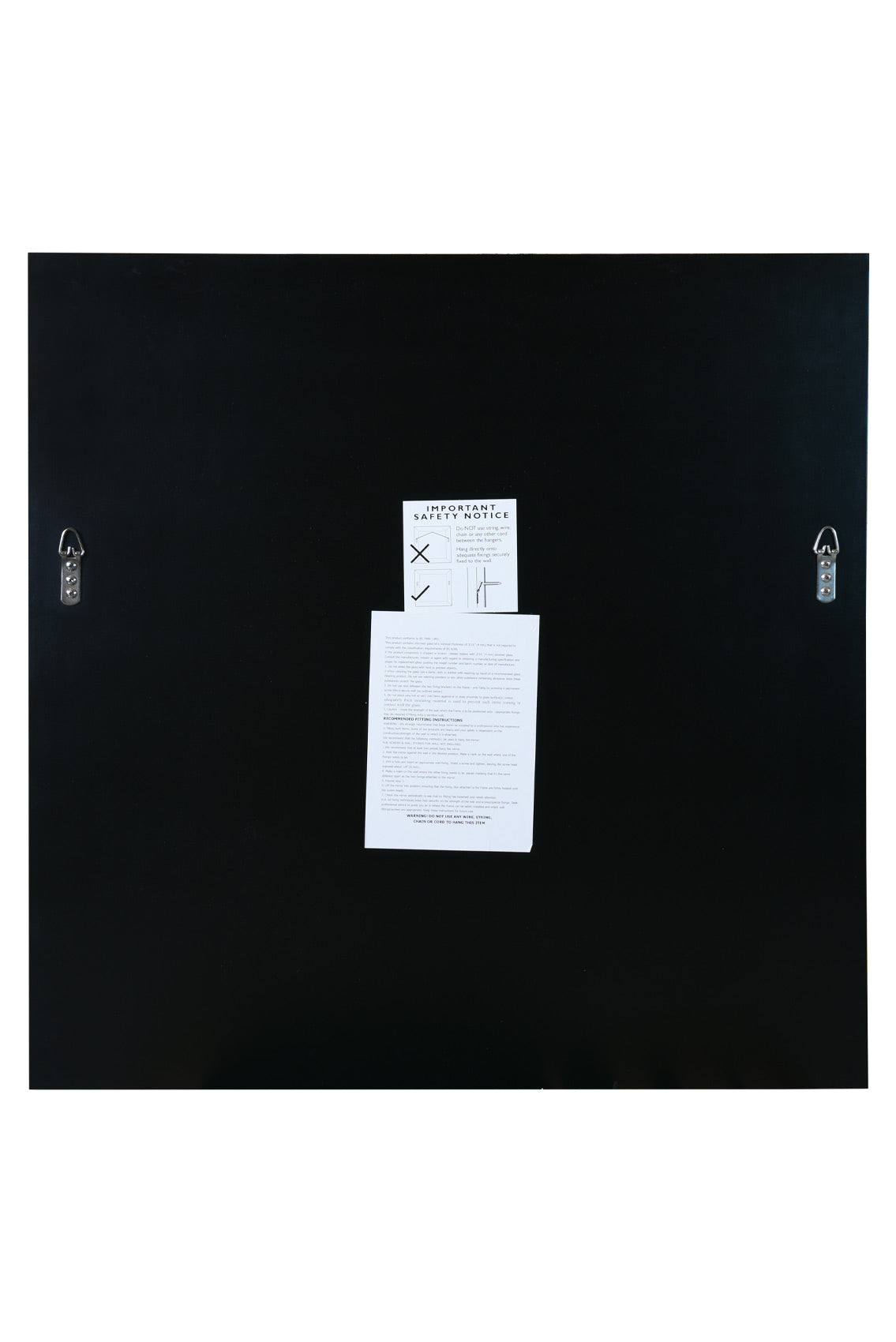 The Sleek Reflection - Contemporary Beveled Square Wall Mirror 31" X 31" (80x80CM)-6