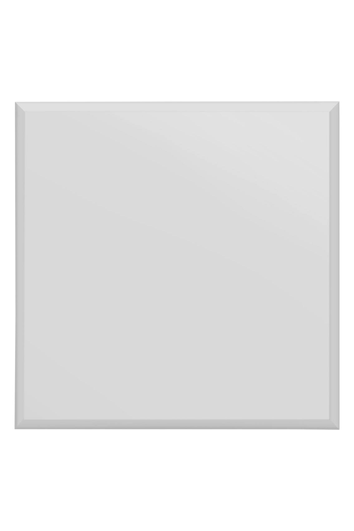 The Sleek Square Beveled Wall Mirror - 35" X 35" (90x90CM) in All Glass Design-2