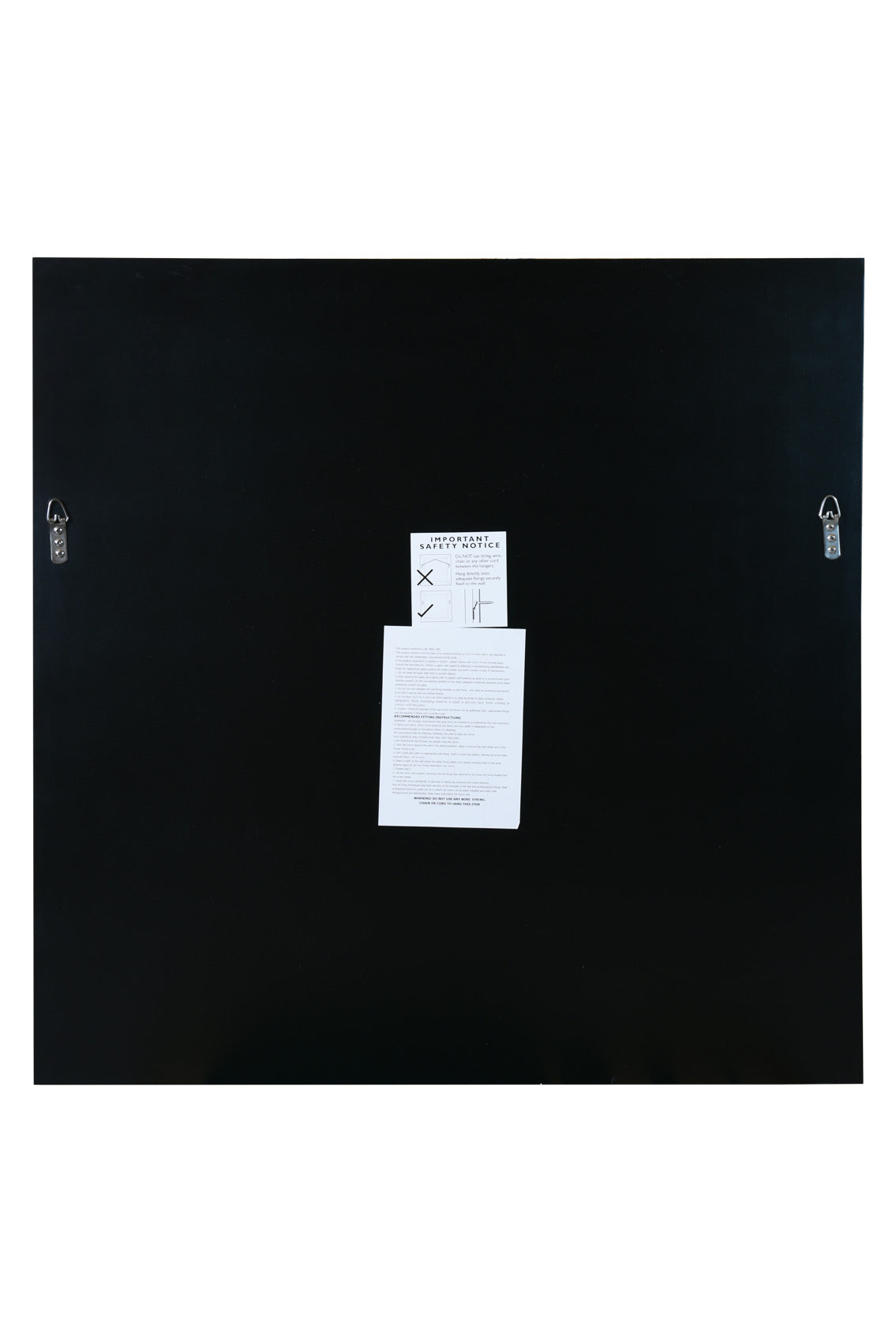 The Sleek Square Beveled Wall Mirror - 35" X 35" (90x90CM) in All Glass Design-6