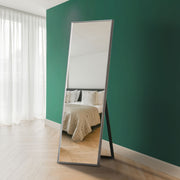 Artus Cheval Mirror with Silver Aluminium Frame - 67" x 23" (170CM x 58CM)-6