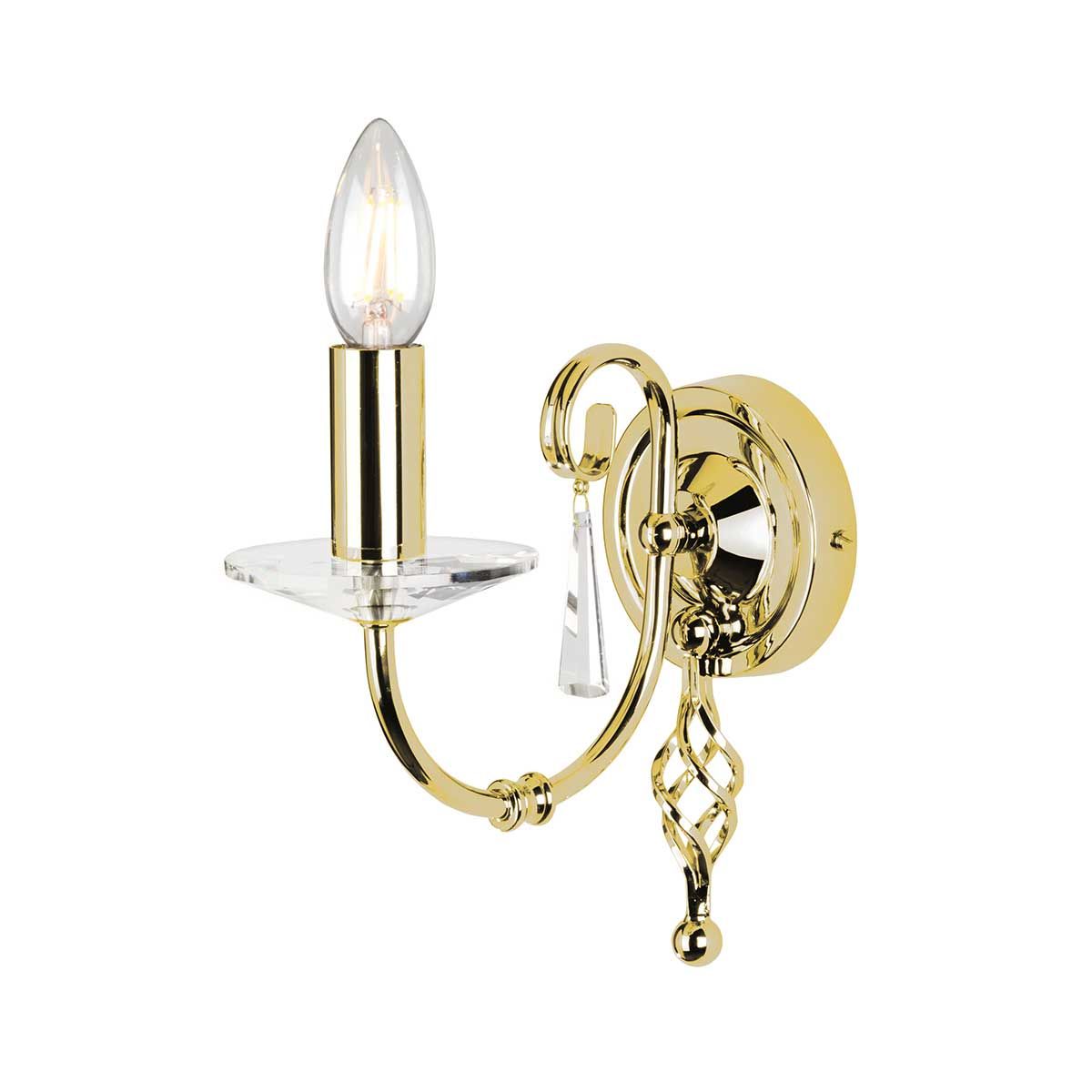 Aegean Light Wall Light in Polished Brass