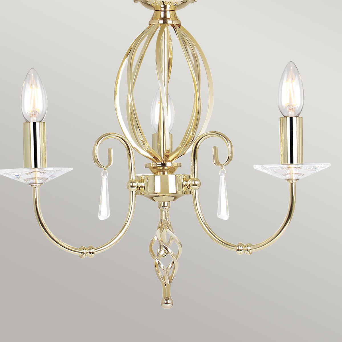 Aegean Light Chandelier in Polished Brass