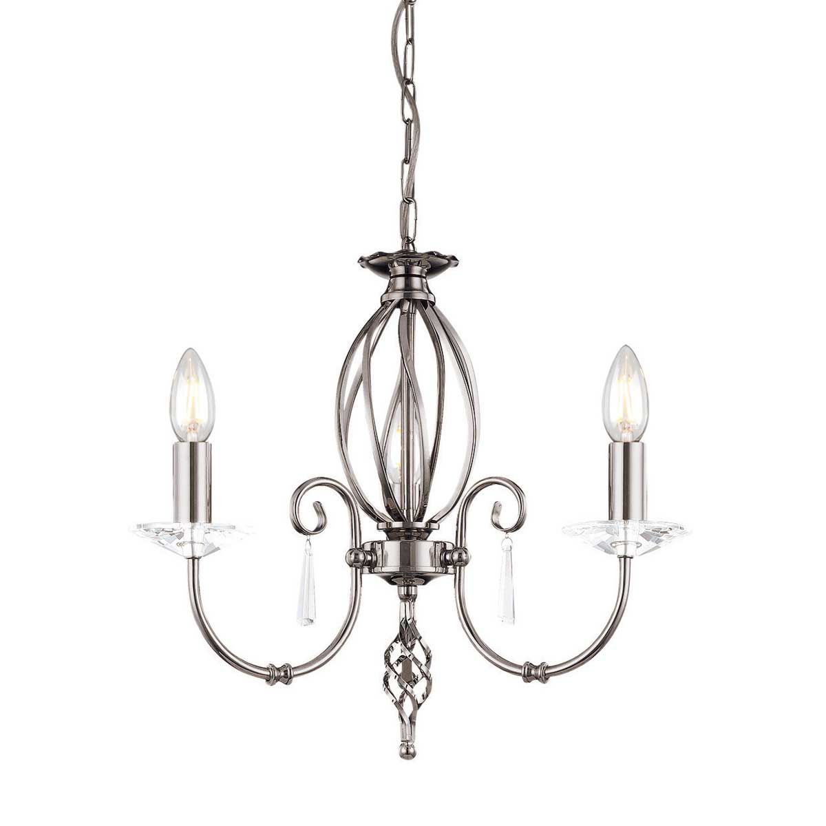 Aegean Light Chandelier in Polished Nickel