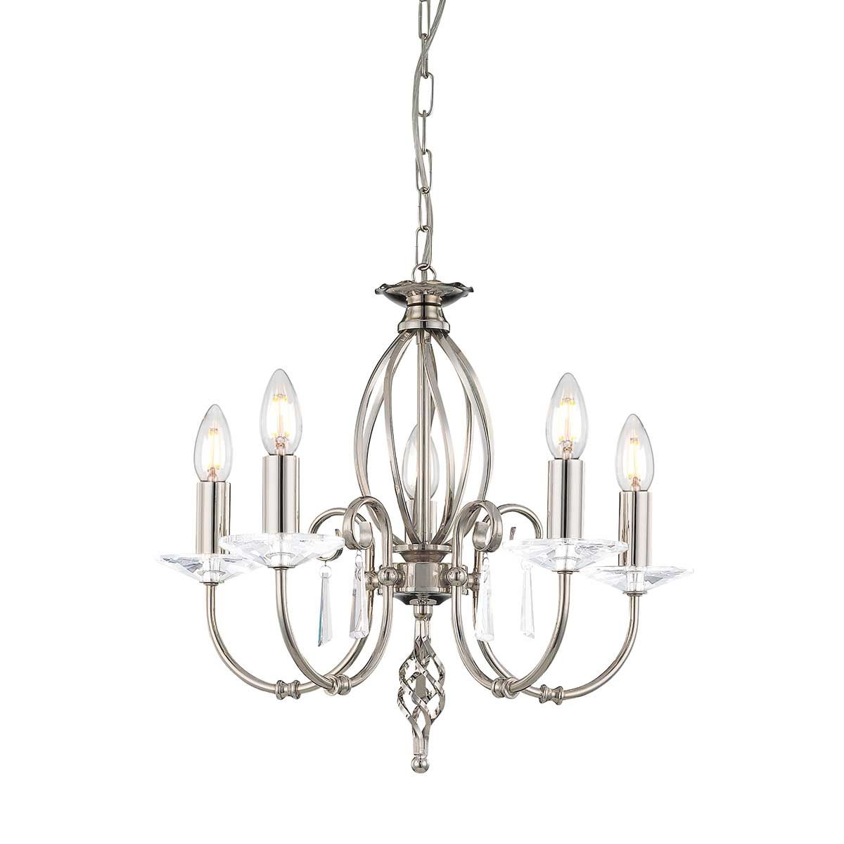 Aegean Light Chandelier in Polished Nickel