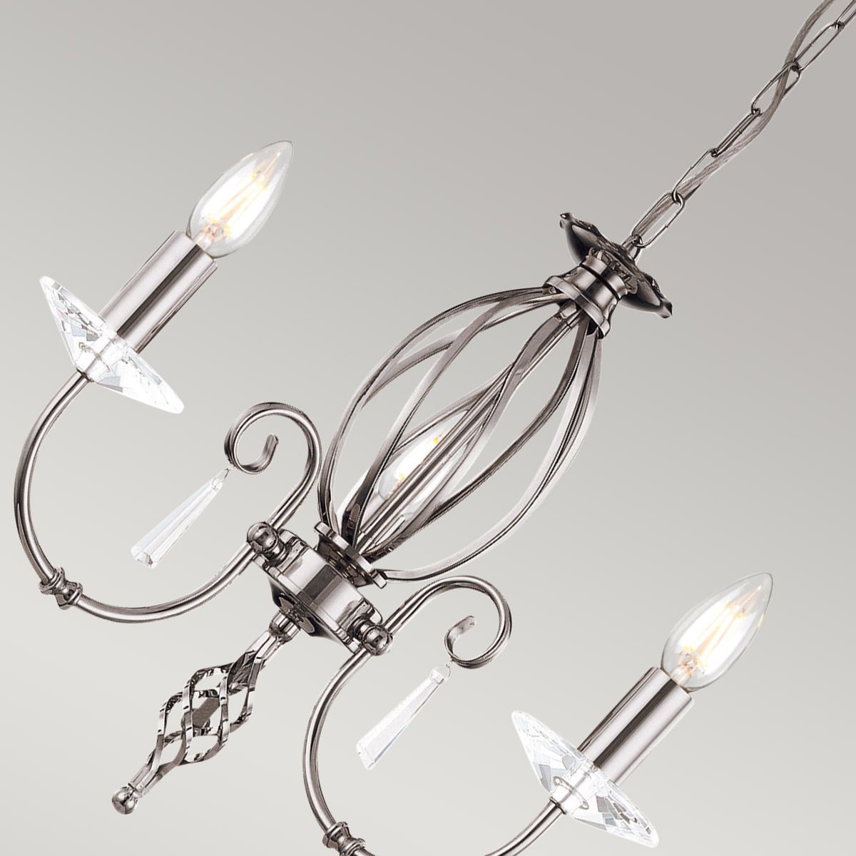 Aegean Light Chandelier in Polished Nickel