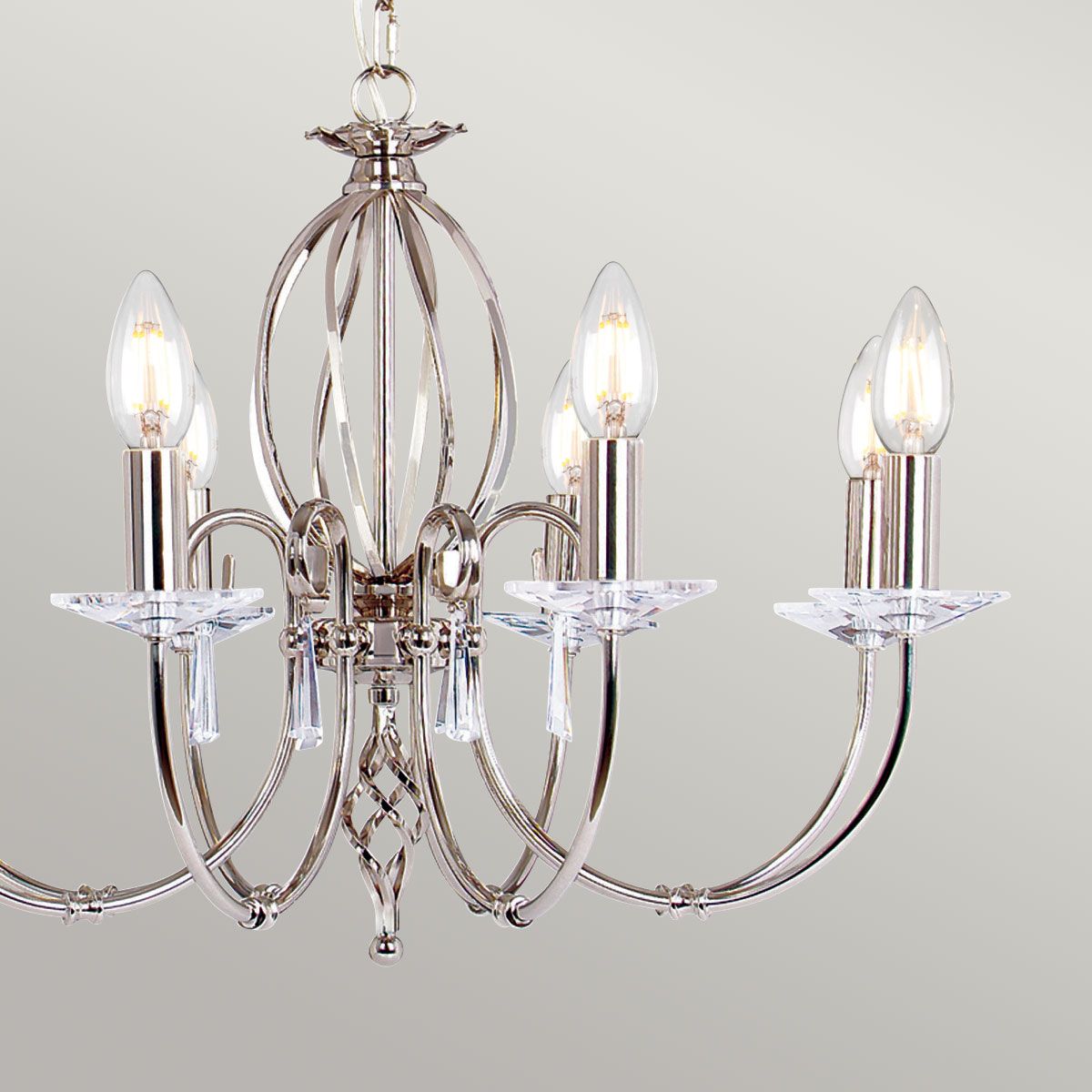 Aegean Light Chandelier in Polished Nickel