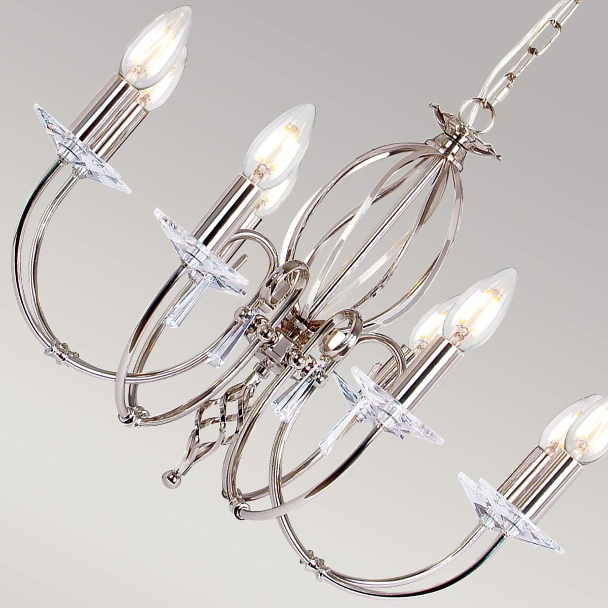 Aegean Light Chandelier in Polished Nickel