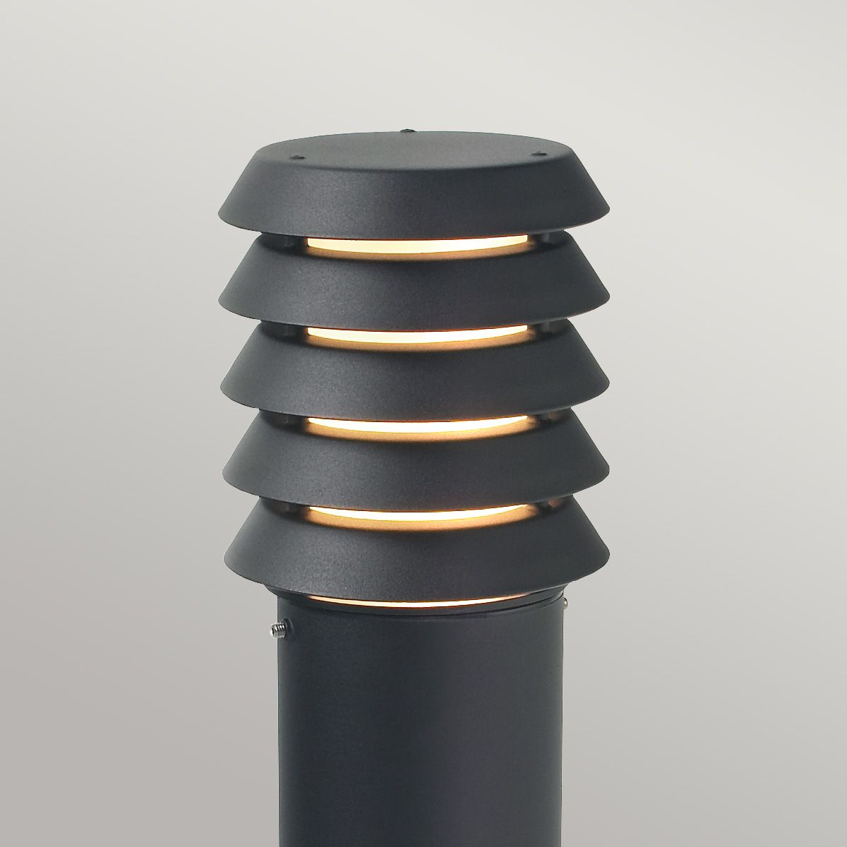 Alta In Light Large Bollard In Black