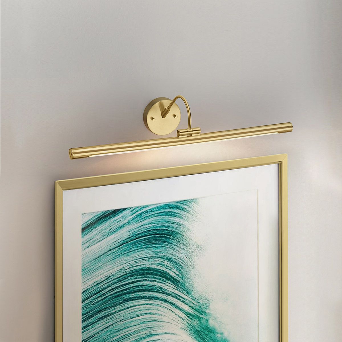 Alton Light Large LED Picture Light in Brushed Brass