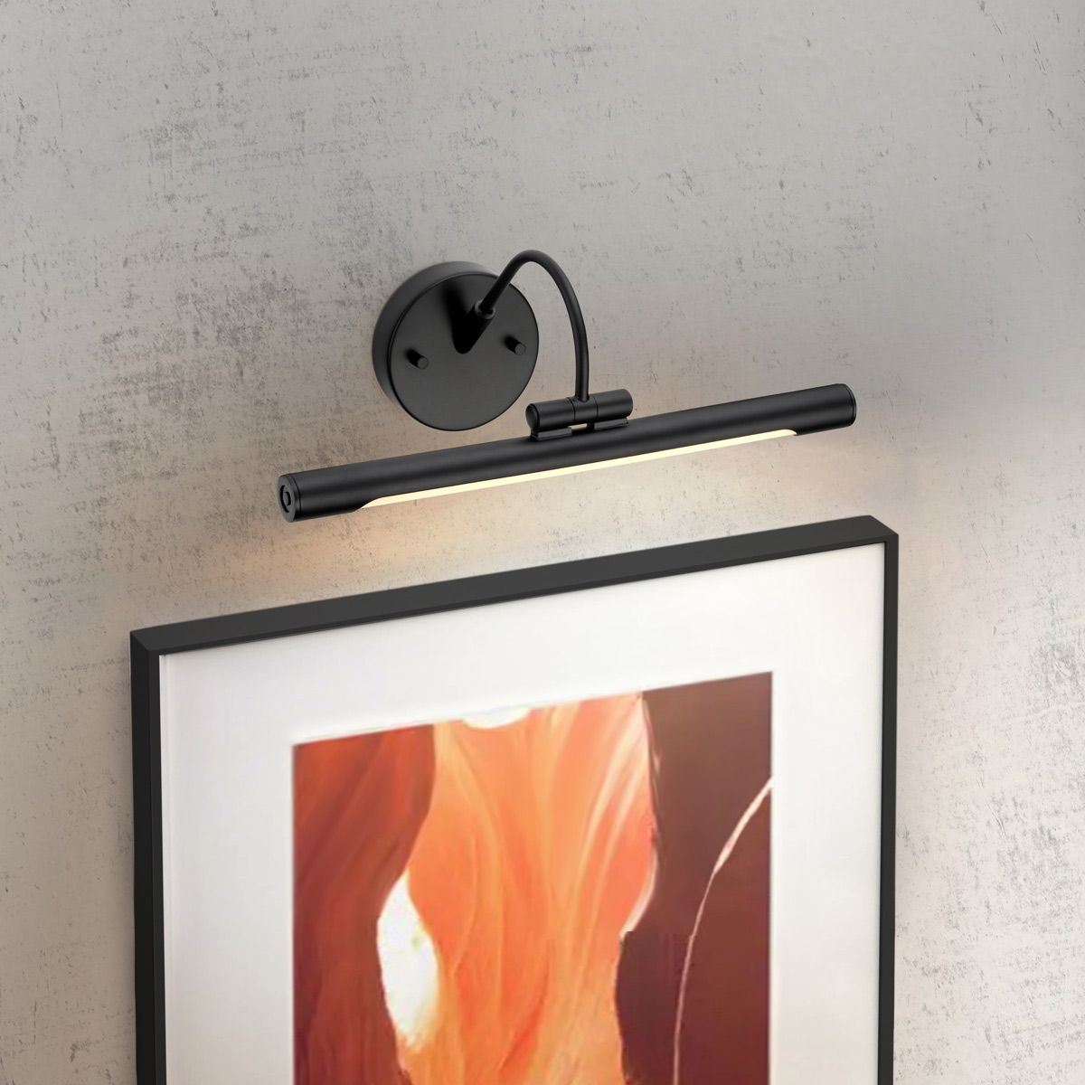 Alton in Light Small LED Picture Light in Black