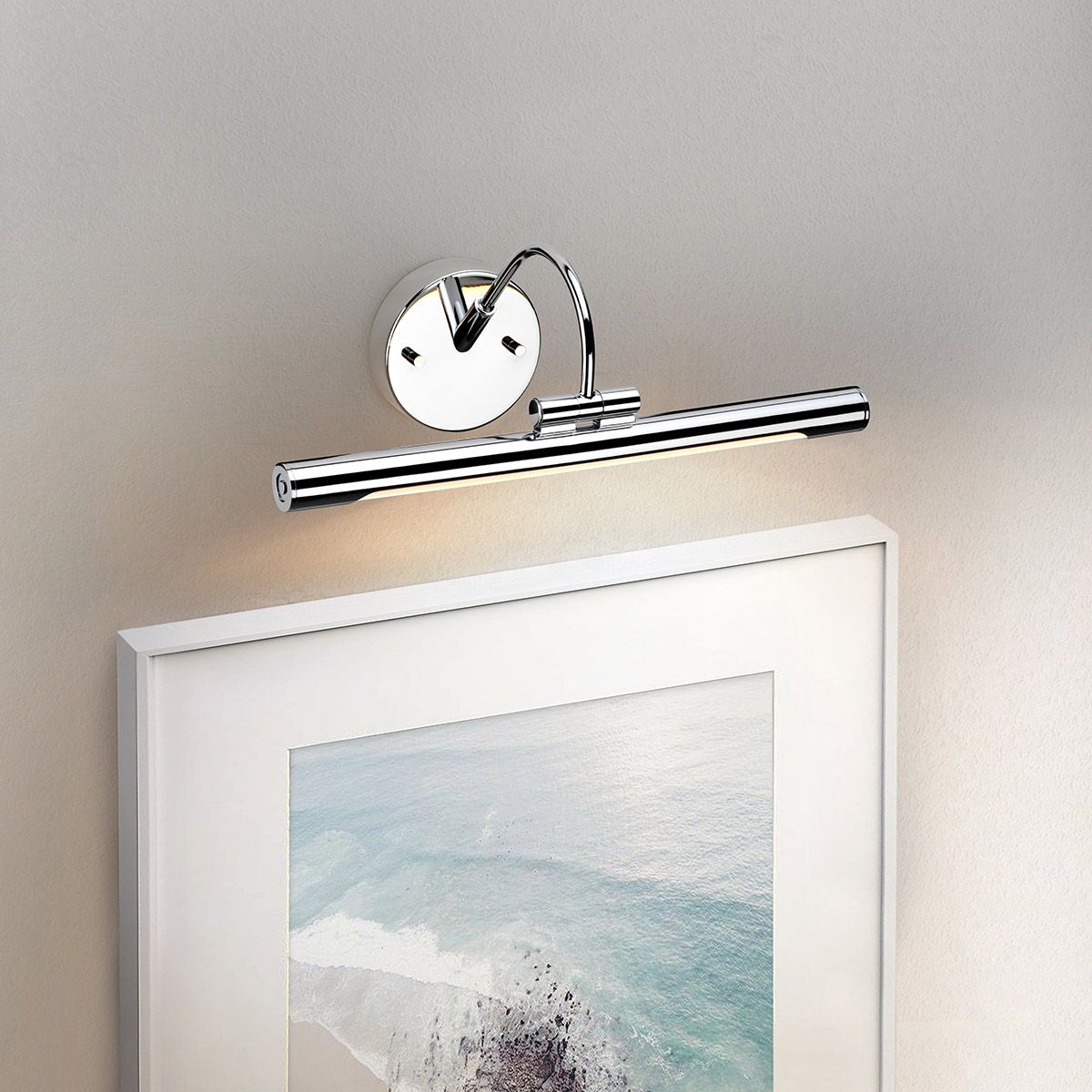 Alton in Light Small LED Picture Light in Polished Chrome