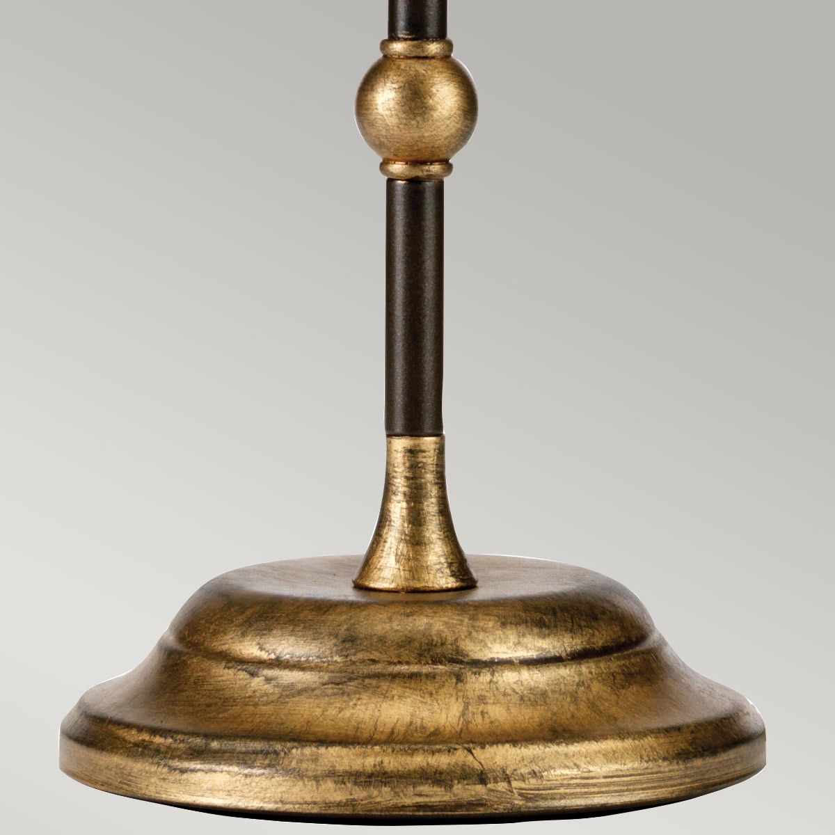 Amarilli Light Table Lamp in Ivory Shade in Bronze with Gold Patina
