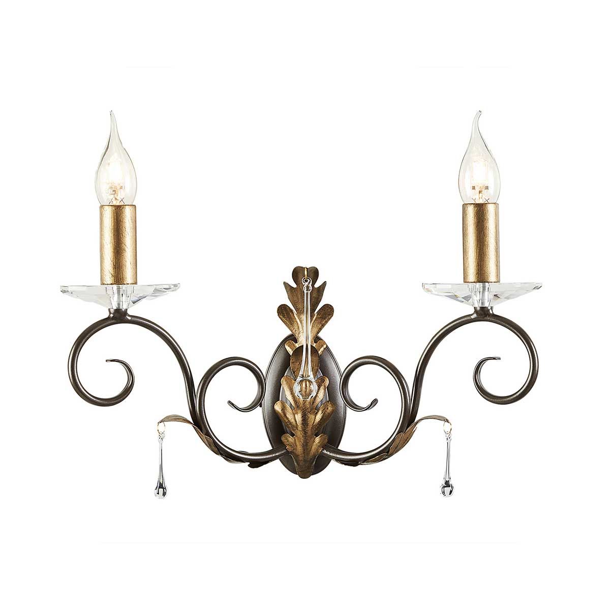 Amarilli Light Wall Light in Bronze with Gold Patina