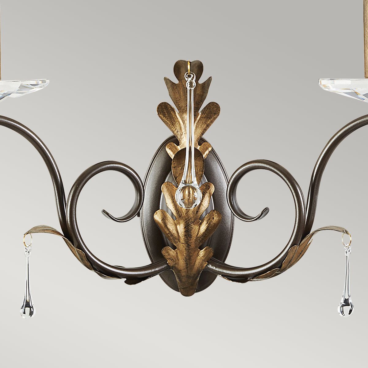 Amarilli Light Wall Light in Bronze with Gold Patina