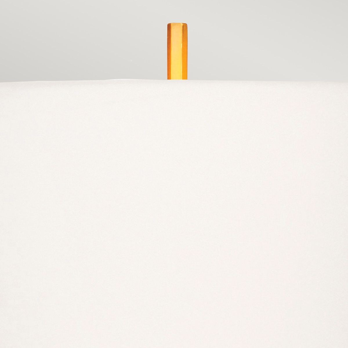 Apollo Light Table Lamp with White Shade in Brushed Brass