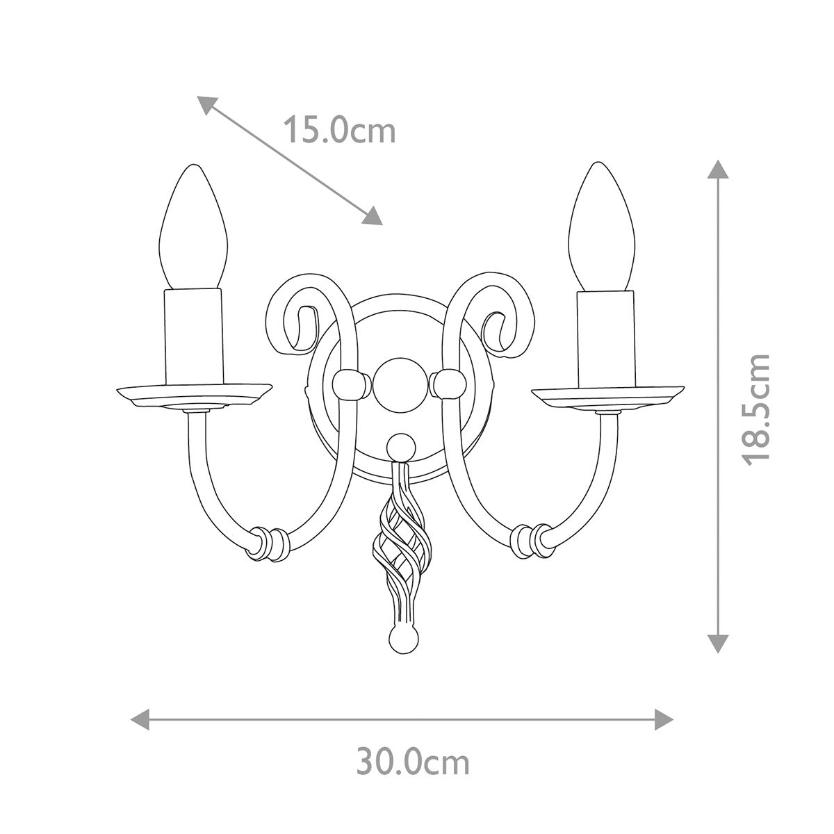 Artisan Light Wall Light in Aged Brass