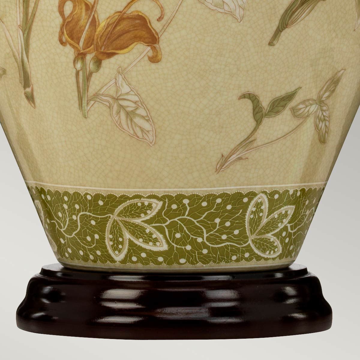 Arum Light Table Lamp with Cream Shade in Aged Brass