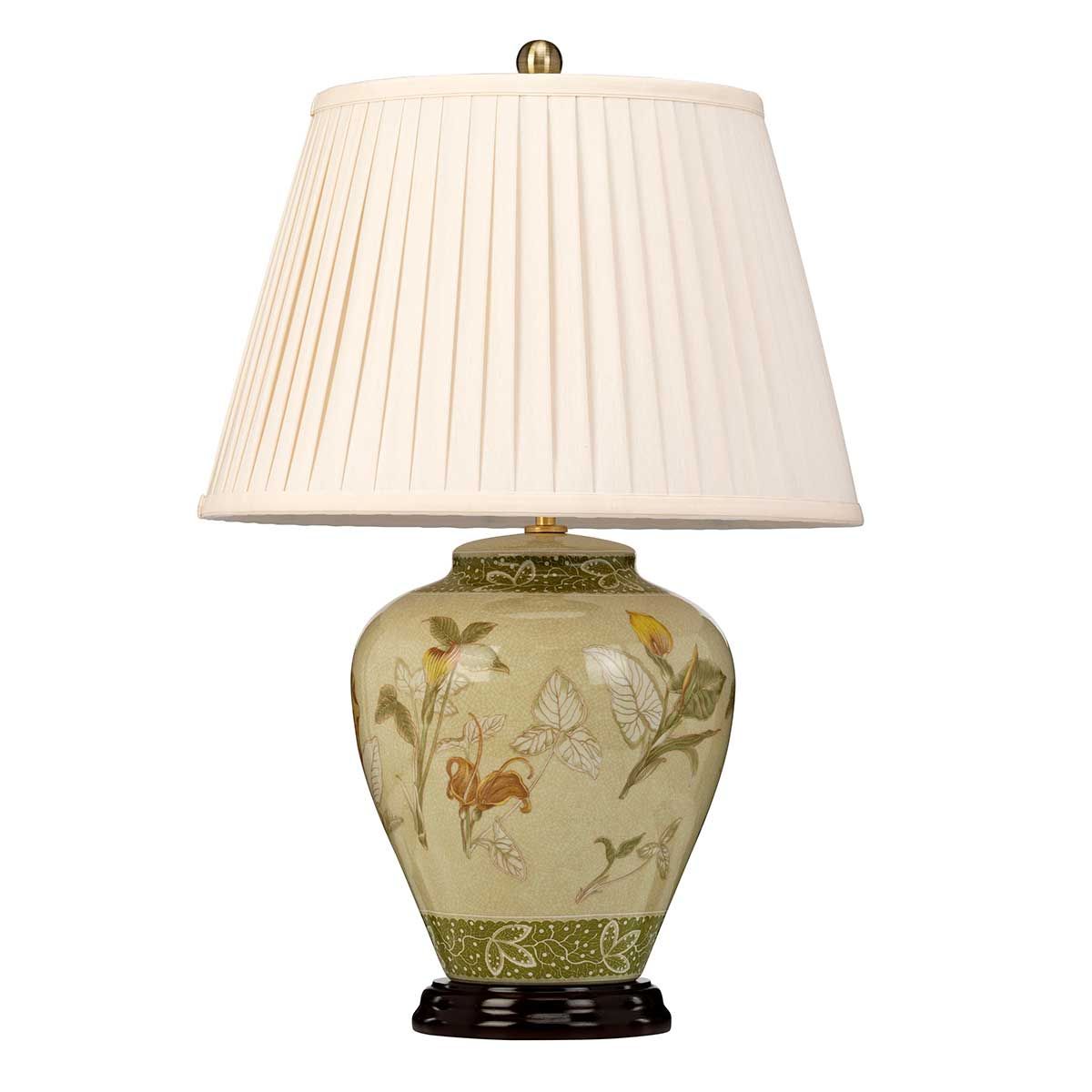 Arum Light Table Lamp with Cream Shade in Aged Brass
