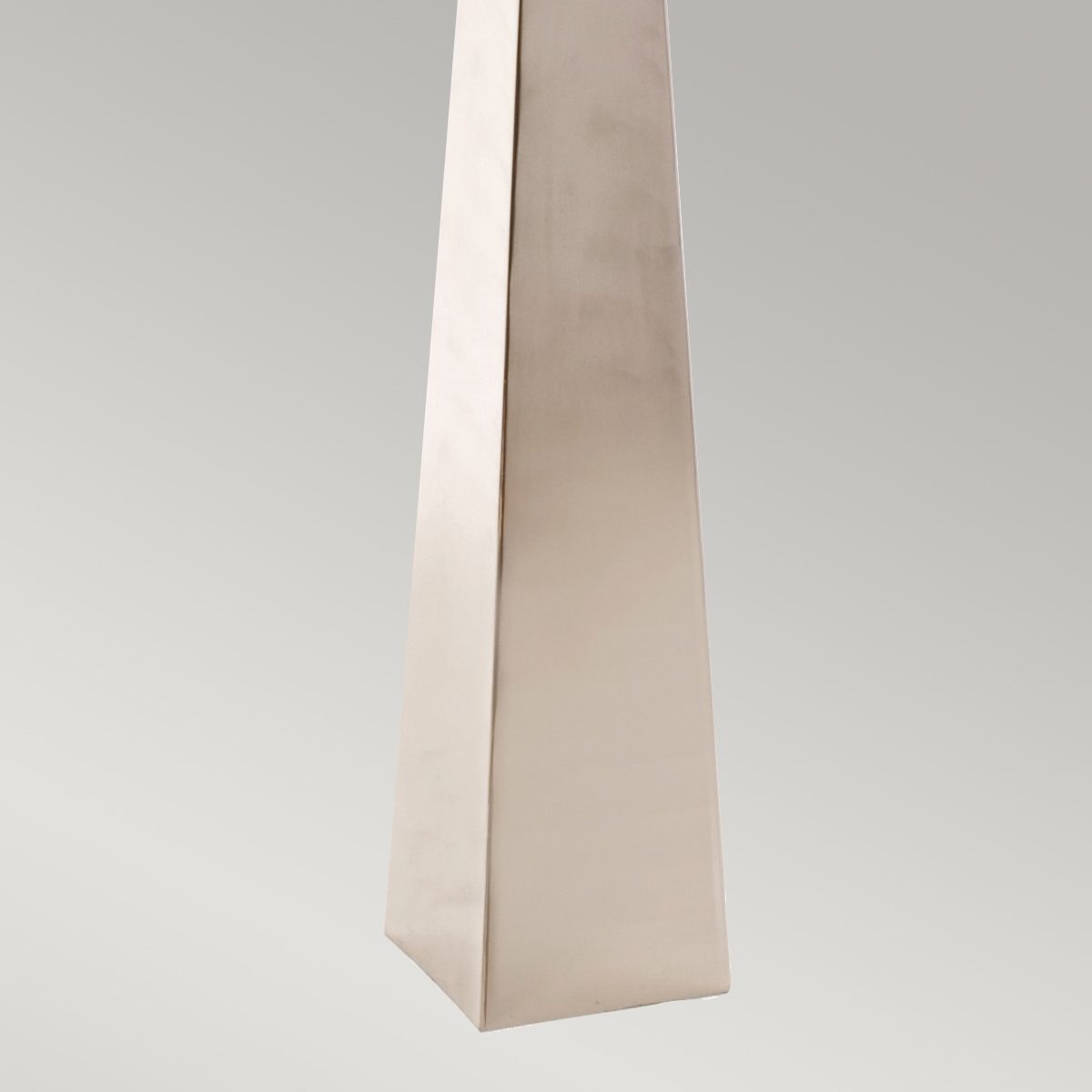 Ascent Light Floor Lamp with Black Shade in Polished Nickel