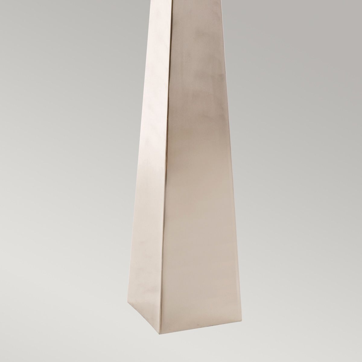 Ascent Light Floor Lamp with Dark Grey Shade in Polished Nickel