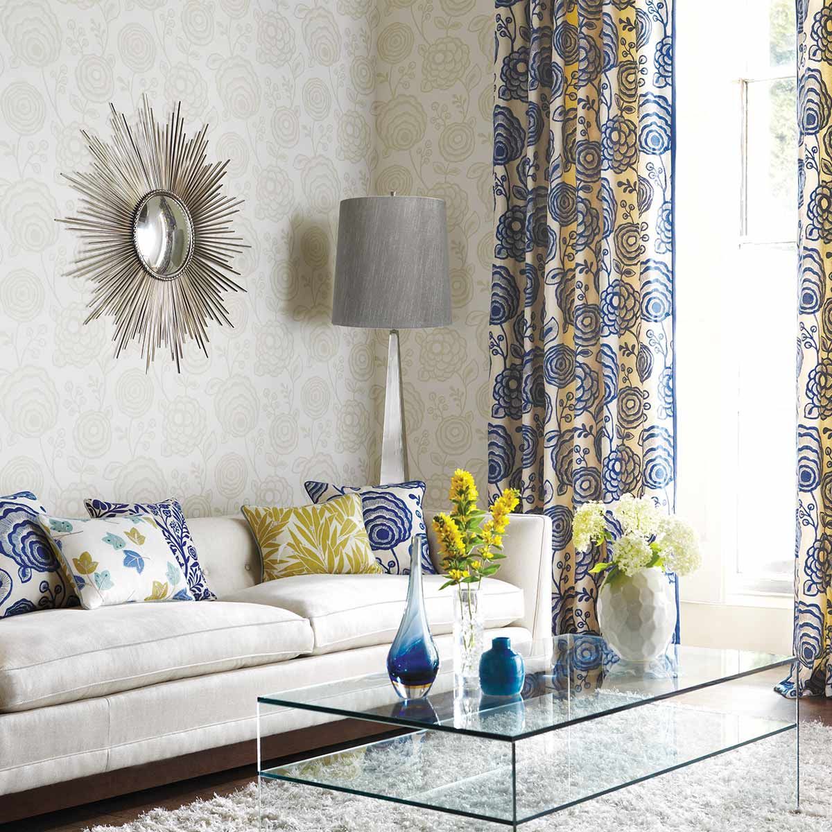 Ascent Light Floor Lamp with Dark Grey Shade in Polished Nickel