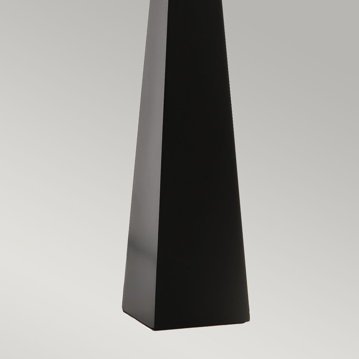 Ascent Light Table Lamp with White Shade in Black