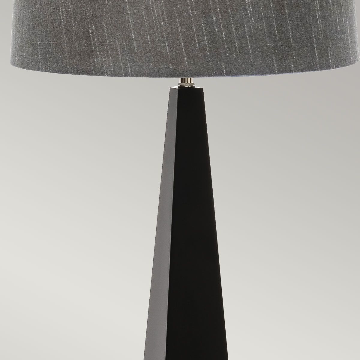 Ascent Light Table Lamp in Dark Grey Shade in Black
